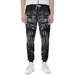 Sliver Spiritual Owl Print Scuba Joggers