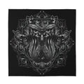 Sliver Spiritual Owl Print Silk Bandana