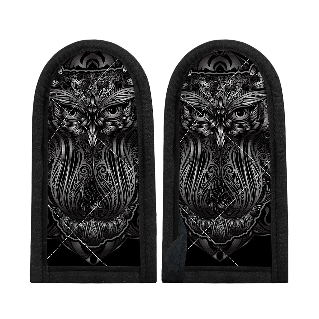 Sliver Spiritual Owl Print Skillet Handle Cover