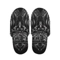 Sliver Spiritual Owl Print Slippers
