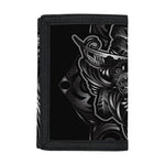 Sliver Spiritual Owl Print Trifold Wallet