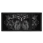 Sliver Spiritual Owl Print Trifold Wallet