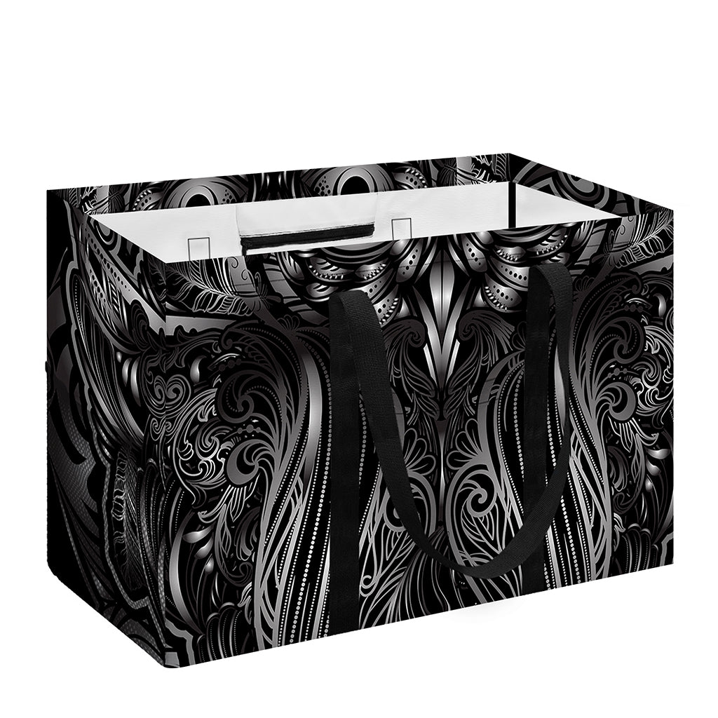 Sliver Spiritual Owl Print Utility Tote Bag