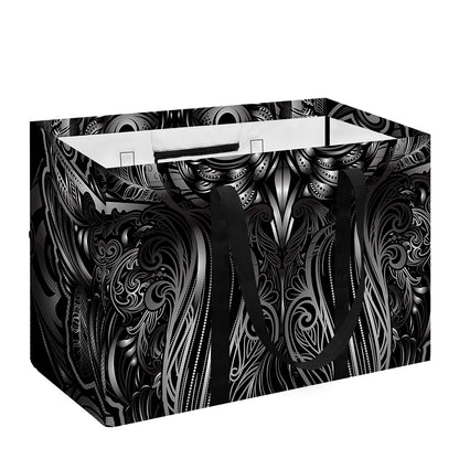 Sliver Spiritual Owl Print Utility Tote Bag