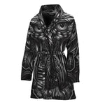 Sliver Spiritual Owl Print Women's Bathrobe