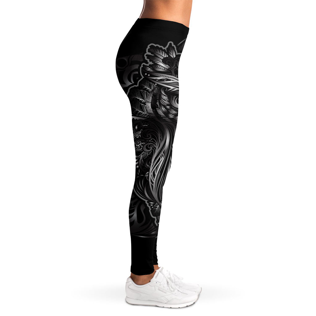 Sliver Spiritual Owl Print Women's Leggings