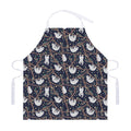 Sloth Family Pattern Print Adjustable Apron
