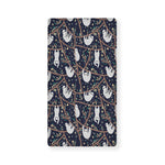 Sloth Family Pattern Print Baby Crib Sheet