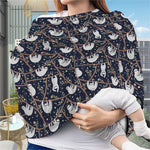 Sloth Family Pattern Print Baby Seat Cover