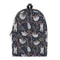 Sloth Family Pattern Print School Backpack