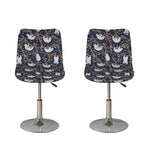Sloth Family Pattern Print Bar Stool Covers