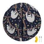 Sloth Family Pattern Print Basketball