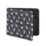 Sloth Family Pattern Print Bifold Wallet