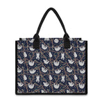 Sloth Family Pattern Print Canvas Tote Bag