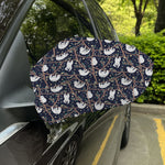 Sloth Family Pattern Print Car Side Mirror Covers
