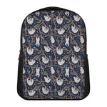 Sloth Family Pattern Print Casual Backpack