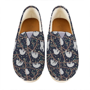 Sloth Family Pattern Print Casual Shoes