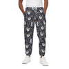 Sloth Family Pattern Print Cotton Pants