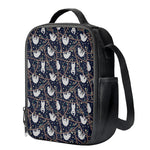 Sloth Family Pattern Print Crossbody Lunch Bag