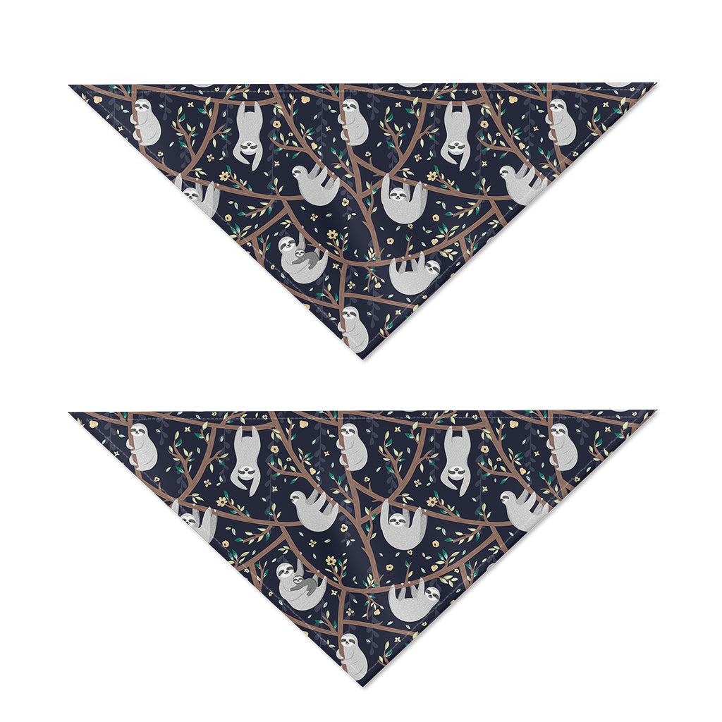 Sloth Family Pattern Print Dog Bandana