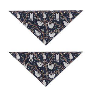 Sloth Family Pattern Print Dog Bandana