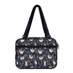 Sloth Family Pattern Print Double Strap Bible Bag