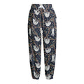 Sloth Family Pattern Print Fleece Lined Knit Pants