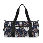 Sloth Family Pattern Print Gym Bag