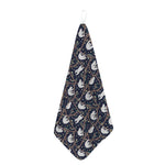 Sloth Family Pattern Print Hand Towel