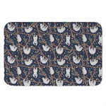 Sloth Family Pattern Print Indoor Door Mat