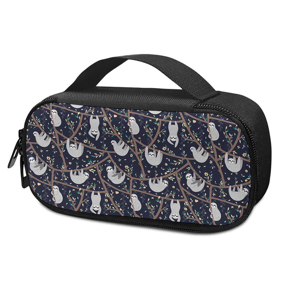 Sloth Family Pattern Print Insulin Cooler Travel Case
