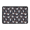 Sloth Family Pattern Print Kitchen Mat