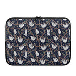 Sloth Family Pattern Print Laptop Sleeve
