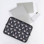 Sloth Family Pattern Print Laptop Sleeve