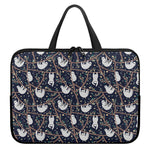 Sloth Family Pattern Print Laptop Sleeve With Handle