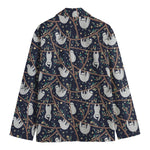 Sloth Family Pattern Print Men's Blazer