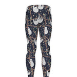 Sloth Family Pattern Print Men's leggings