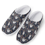 Sloth Family Pattern Print Mesh Casual Shoes