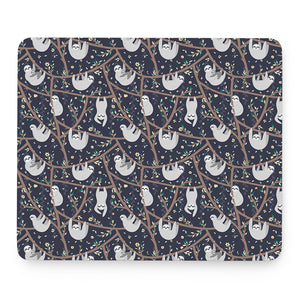 Sloth Family Pattern Print Mouse Pad