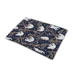 Sloth Family Pattern Print Pet Cooling Mat Cover