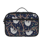 Sloth Family Pattern Print Portable Lunch Bag