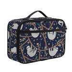 Sloth Family Pattern Print Portable Lunch Bag