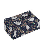 Sloth Family Pattern Print Rectangle Tissue Box Cover