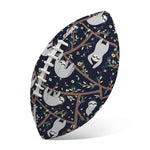 Sloth Family Pattern Print Rugby Ball