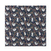 Sloth Family Pattern Print Silk Bandana