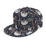 Sloth Family Pattern Print Snapback Cap