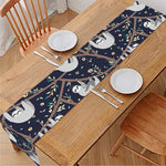 Sloth Family Pattern Print Table Runner