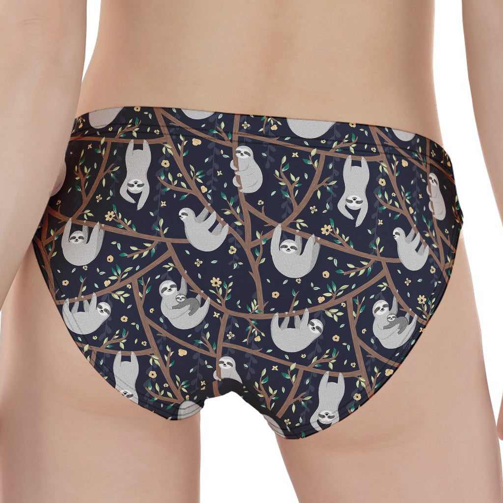 Sloth Family Pattern Print Women's Panties