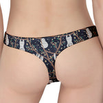 Sloth Family Pattern Print Women's Thong