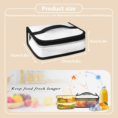 Autism Awareness Ribbon Pattern Print Small Lunch Bag